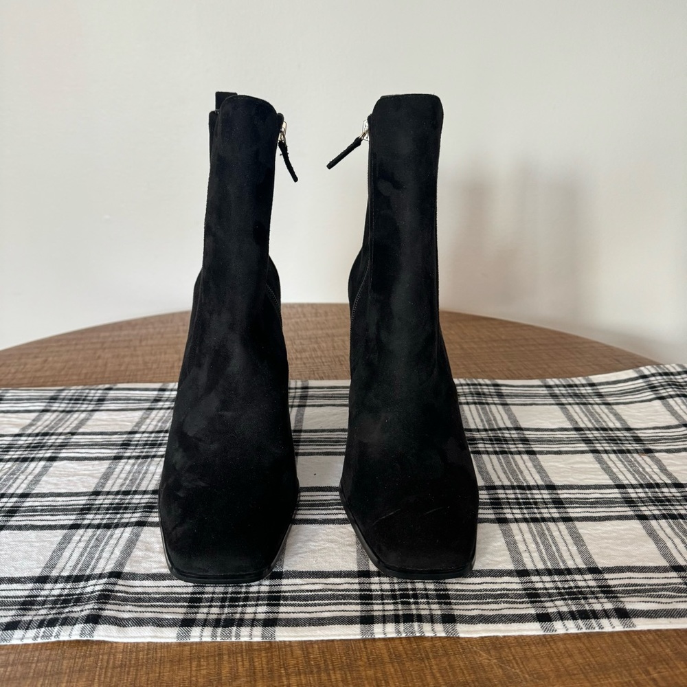 Aldo Flex Ankle Boots Black Suede Women’s Size 10